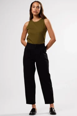 Clearance^Amour Vert Larisa Cotton Linen Pant Black