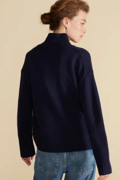 Sweaters & Cardigans^Amour Vert Leonie Turtleneck Sweater NavyBlue