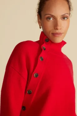 Sweaters & Cardigans^Amour Vert Leonie Turtleneck Sweater Red