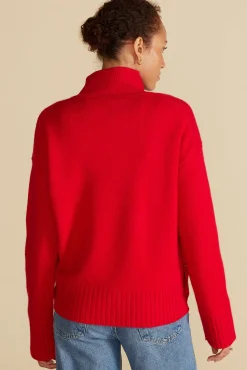 Sweaters & Cardigans^Amour Vert Leonie Turtleneck Sweater Red