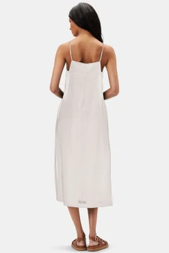 Dresses|Clearance^Amour Vert Lilly Pilly Kai Organic Linen Slip Dress Oatmeal