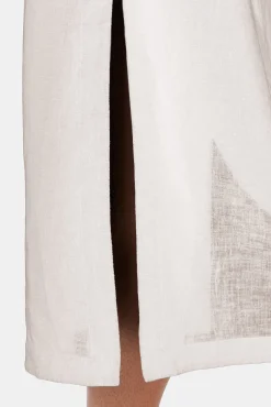 Dresses|Clearance^Amour Vert Lilly Pilly Kai Organic Linen Slip Dress Oatmeal