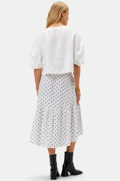 Tops|Clearance^Amour Vert Lilly Pilly Leia Organic Linen Top White