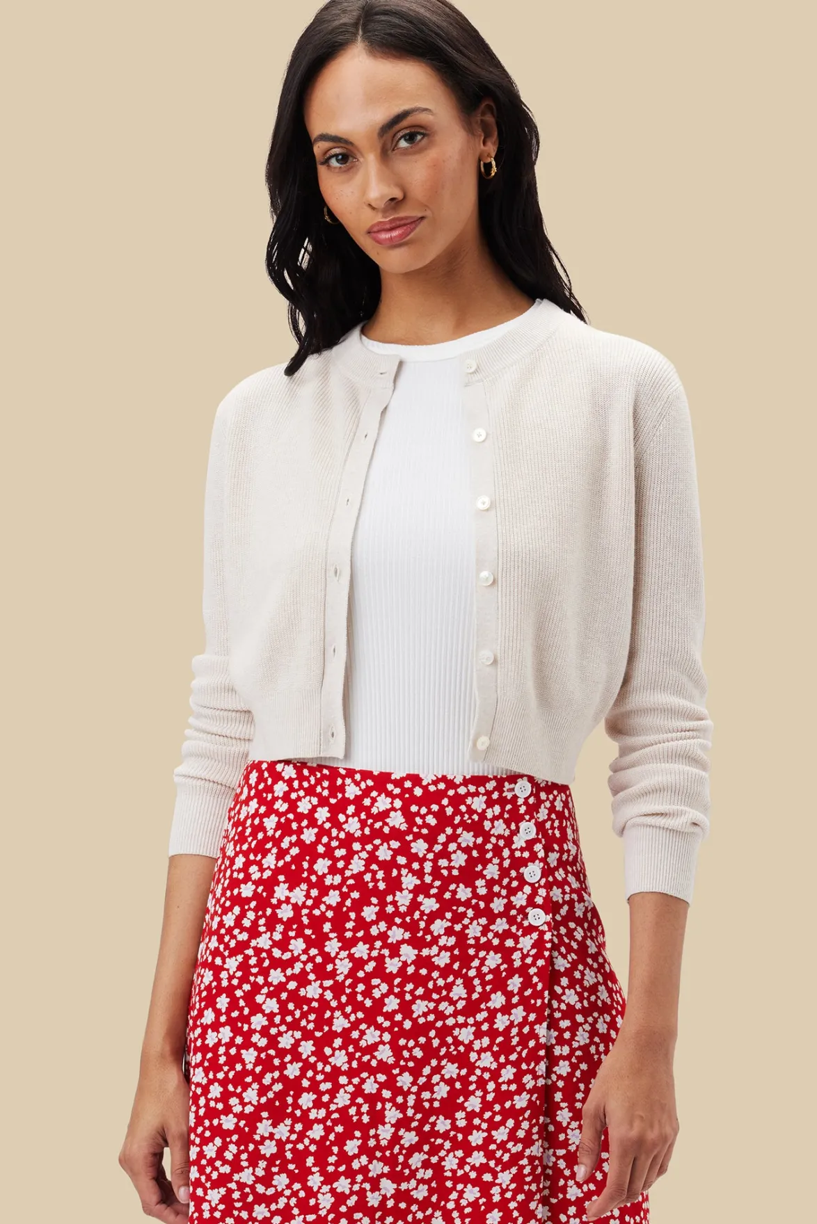 Sweaters & Cardigans|Clearance^Amour Vert Lily Cardigan Sweater Birch