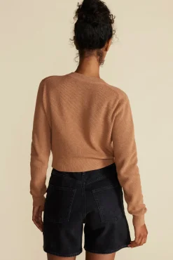Sweaters & Cardigans|Clearance^Amour Vert Lily Cardigan Sweater Tan