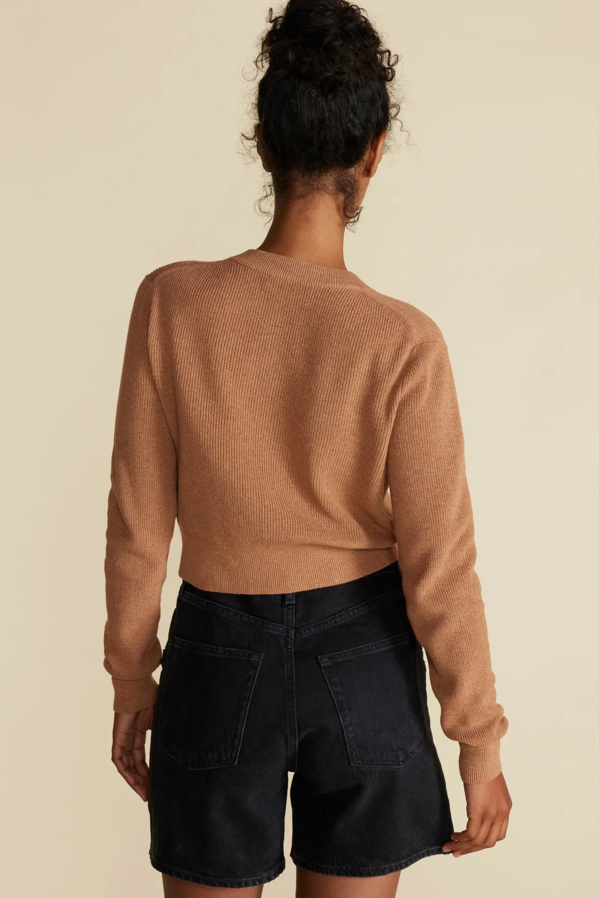 Sweaters & Cardigans|Clearance^Amour Vert Lily Cardigan Sweater Tan