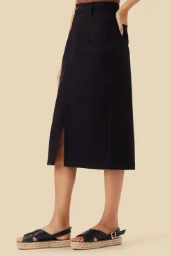 Skirts|Clearance^Amour Vert Lina Organic Cotton Skirt Black