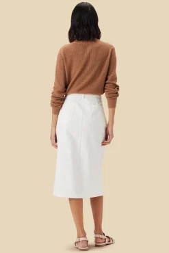 Skirts|Clearance^Amour Vert Lina Organic Cotton Skirt Ivory