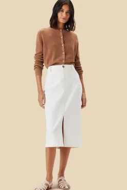 Skirts|Clearance^Amour Vert Lina Organic Cotton Skirt Ivory