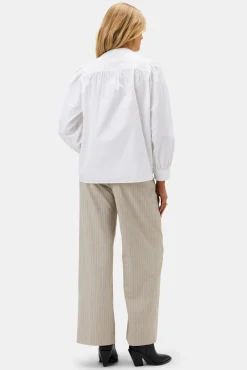 Tops|Clearance^Amour Vert Lucie Organic Cotton Poplin Blouse White