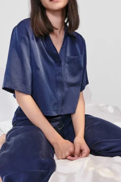Loungewear^Amour Vert Lunya Washable Silk High Rise Pant Set DeepBlue