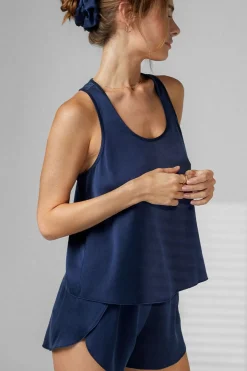Loungewear^Amour Vert Lunya Washable Silk Tulip Back Set DeepBlue