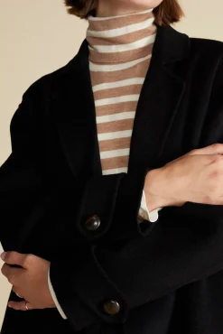 Jackets & Outerwear^Amour Vert Lya Felted Wool Coat Black