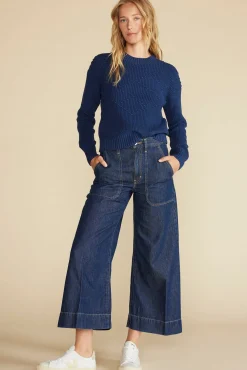Sweaters & Cardigans^Amour Vert Madella Pom Pom Organic Cotton Sweater NavyBlue