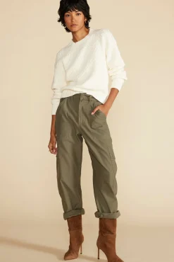 Sweaters & Cardigans^Amour Vert Madella Pom Pom Organic Cotton Sweater Ivory