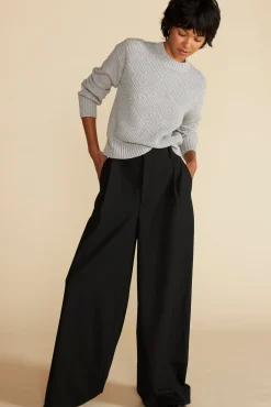 Sweaters & Cardigans^Amour Vert Madella Pom Pom Organic Cotton Sweater HeatherGrey