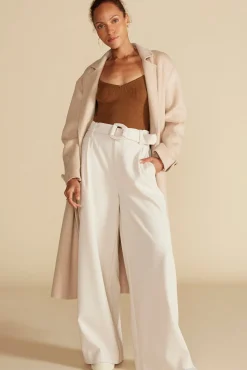Sweaters & Cardigans|Tops^Amour Vert Maelle Square Neck Sweater AlmondBrown
