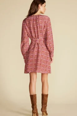 Dresses^Amour Vert Marais Button Front Dress RennesPinkFloralPrint
