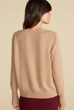Sweaters & Cardigans^Amour Vert Mason Cashmere Cardigan CafeAuLait