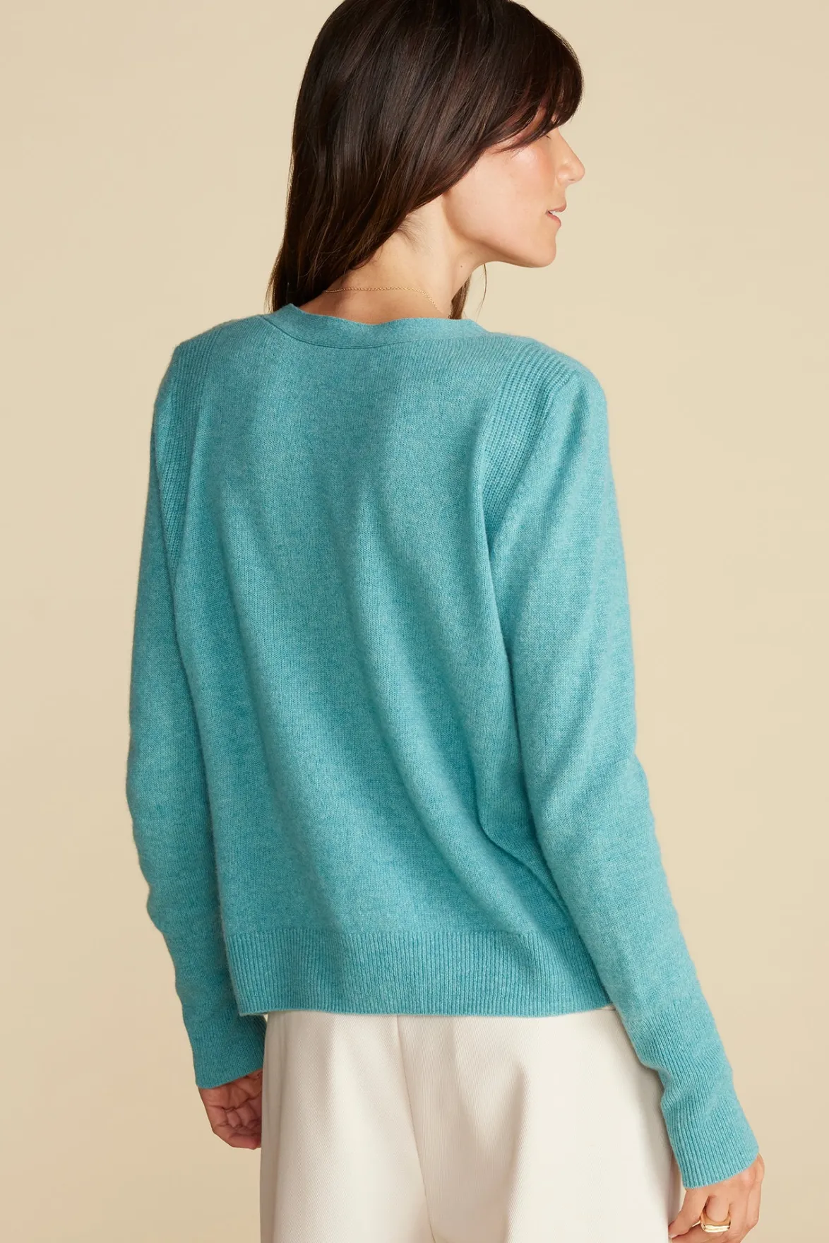 Sweaters & Cardigans^Amour Vert Mason Cashmere Cardigan Aegean