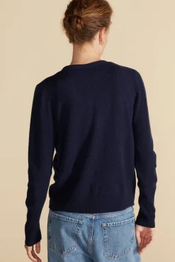 Sweaters & Cardigans^Amour Vert Mason Cashmere Cardigan NavyBlue