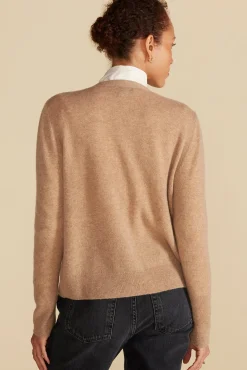 Sweaters & Cardigans^Amour Vert Mason Cashmere Cardigan Camel