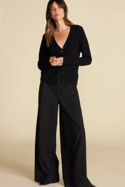 Sweaters & Cardigans^Amour Vert Mason Cashmere Cardigan Black