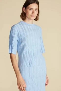 Tops|Clearance^Amour Vert Mirabelle Novelty Top SkyBlue
