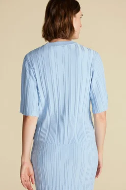 Tops|Clearance^Amour Vert Mirabelle Novelty Top SkyBlue