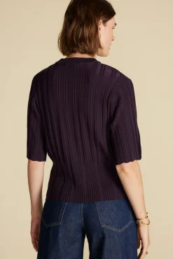 Tops|Clearance^Amour Vert Mirabelle Novelty Top PurpleFig