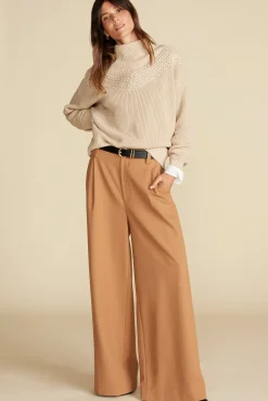 Sweaters & Cardigans^Amour Vert Monet Cotton Merino Sweater DoeBeige