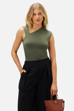 Tops|Clearance^Amour Vert Monique Modal Tank OliveGreen
