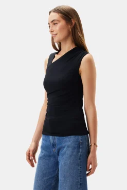 Tops|Clearance^Amour Vert Monique Modal Tank Black