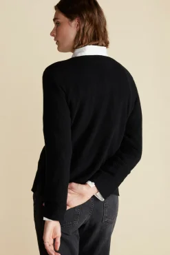 Sweaters & Cardigans^Amour Vert Nadia Cashmere Sweater LicoriceBlack