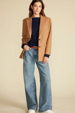 Sweaters & Cardigans^Amour Vert Nadia Cashmere Sweater NavyBlue
