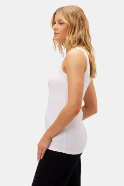 Tops|Clearance^Amour Vert New Iris Modal Tank White