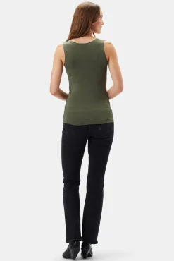 Tops|Clearance^Amour Vert New Iris Modal Tank OliveGreen
