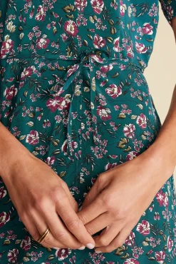 Dresses^Amour Vert Nicolette Washable Silk Dress ChloeGreenFloralPrint