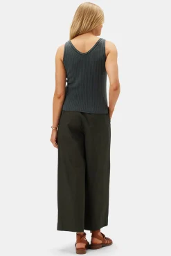 Tops|Clearance^Amour Vert Nora Cashmere Tank OliveGreen