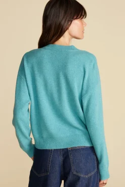 Sweaters & Cardigans^Amour Vert Pearl Cashmere Sweater Aegean