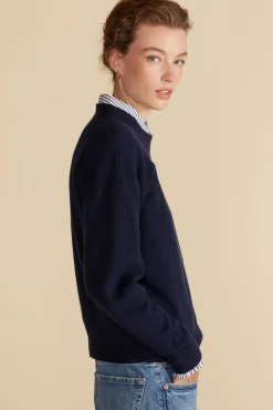 Sweaters & Cardigans^Amour Vert Pearl Cashmere Sweater NavyBlue