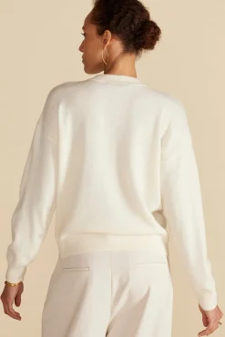 Sweaters & Cardigans^Amour Vert Pearl Cashmere Sweater Ivory