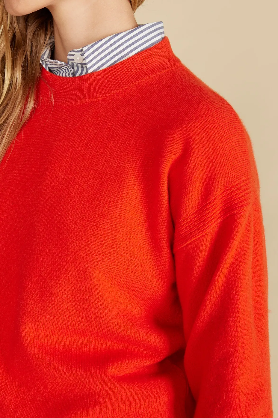 Sweaters & Cardigans^Amour Vert Pearl Cashmere Sweater ClementineOrange