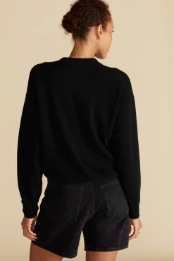 Sweaters & Cardigans^Amour Vert Pearl Cashmere Sweater LicoriceBlack