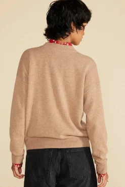 Sweaters & Cardigans^Amour Vert Pearl Cashmere Sweater CafeAuLait