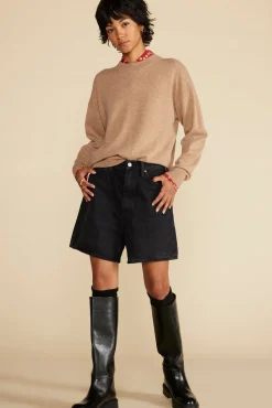 Sweaters & Cardigans^Amour Vert Pearl Cashmere Sweater CafeAuLait
