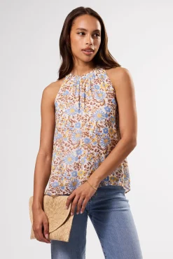 Tops|Clearance^Amour Vert Peggy Halter Top MarseilleCafe