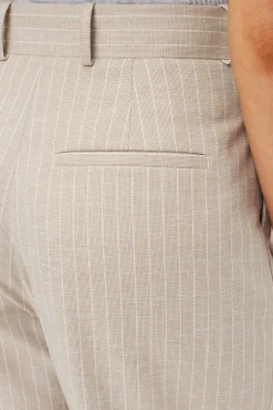 Clearance^Amour Vert Pleated Wide Leg Trouser SanDiegoStripeNatural