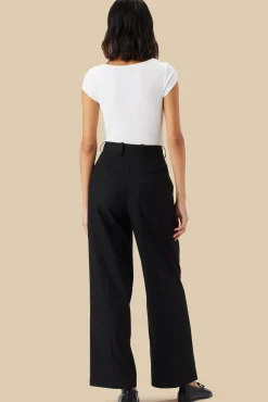 Clearance^Amour Vert Pleated Wide Leg Trouser Black