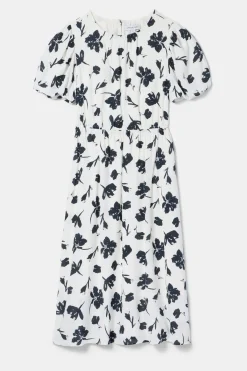 Dresses|Clearance^Amour Vert Puff Sleeve Crepe Dress AixWhite